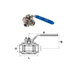 Kulový kohout T 3331 NEREZ
